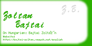 zoltan bajtai business card